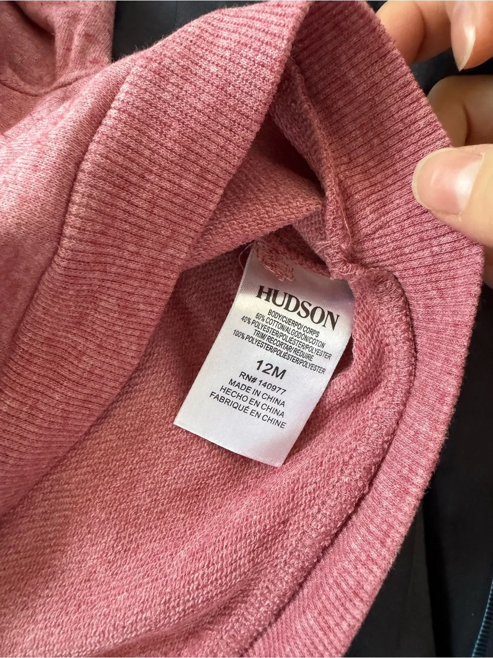 GAP Rose Pink Lace Yoke Off-the-Shoulder Sweater